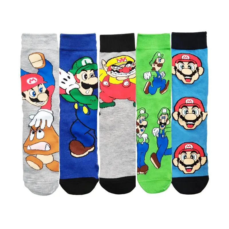 Pack De 3 Chaussettes Super Mario Enfant - Coton Doux 24-40cm