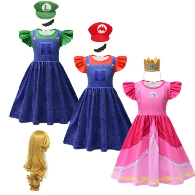 Déguisement Mario et Luigi pour Fille