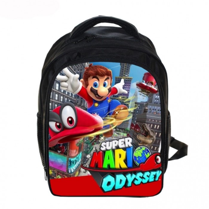 Super Mario Sac de Sport pour Enfant Bleu Rouge - Sac Bandoulière Petit Garçon École Maternelle Luigi Yoshi - Sac à Main de Voyage Léger Lavable Sportif Piscine Danse Gym Football