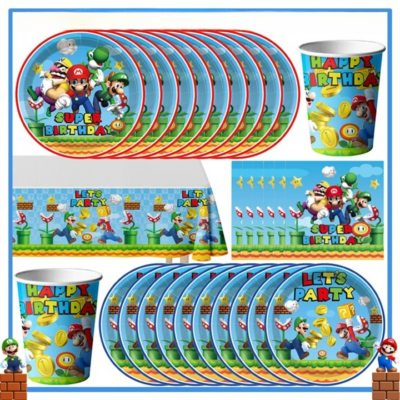 Ensemble Décor Anniversaire Mario